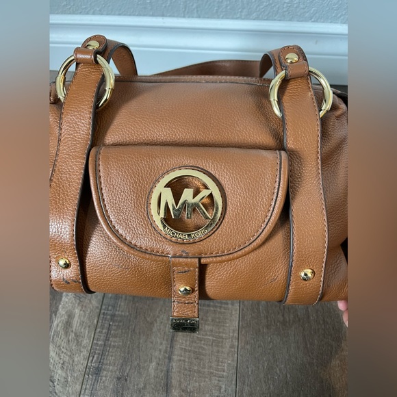 Michael Kors Cognac Fulton Satchel - Picture 8 of 10